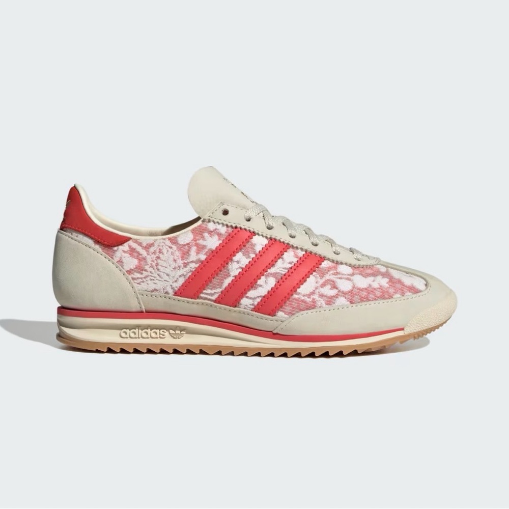 Adidas Women's Lace Red and Cream Sneakers Liberty x London SL72